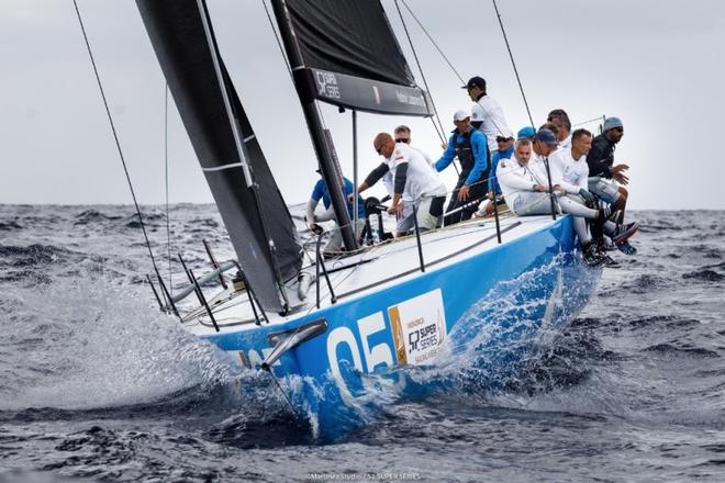 Day 2 – Bronenosec take the bullet from the only race sailed today – 52 Super Series Sailing Week ©  Nico Martinez / Martinez Studio